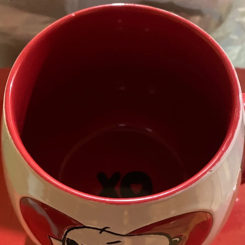 Snoopy Collector’s Heart Mug Love Valentines Ceramic
